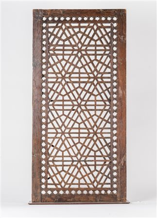 Arte Islamica Finestra in legno traforato Afghanistan, XVIII secolo . . Cm...