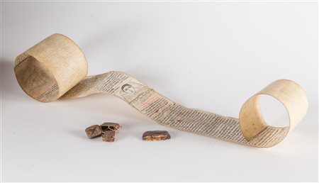 Arte Islamica Lotto composto da un rotolo ed un piccolo manoscritto in...