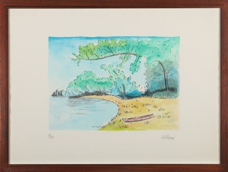 LILLONI UMBERTO (1898 - 1980) Senza titolo. Litografia. Cm 70,00 x 50,00....