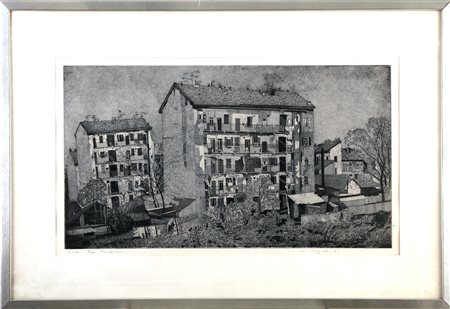 GALLI FEDERICA (1932 - 2009) Senza titolo. 1972. Acquaforte. Cm 84,00 x...