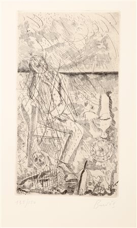 BREDDO GASTONE (1915 - 1991) Uomo del mio tempo. 1963. Acquaforte. Cm 32,00 x...