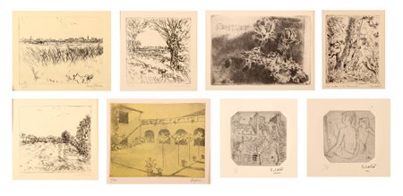 ARTISTI VARI Lotto composto da n.14 fogli. Grafica. . B. Grassi: 73/150....