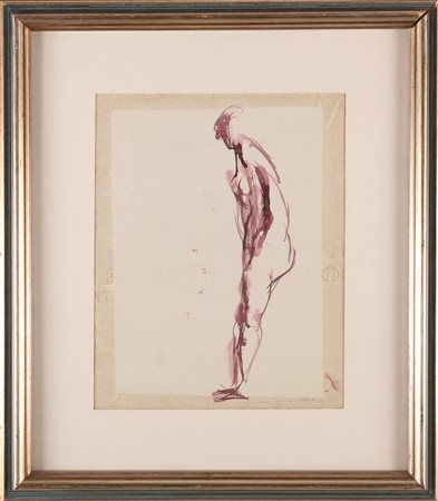 TRECCANI ERNESTO (1920 - 2009) Senza titolo. Tecnica mista su carta. Cm 22,00...