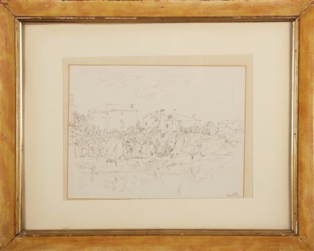 VELLANI MARCHI MARIO (1895 - 1979) Torcello. 1951. Disegno su carta. Cm 30,00...