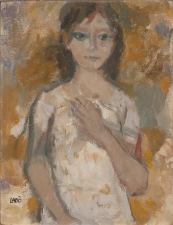 LABO SAVINIO (1899 - 1976) Senza titolo. Olio su tavoletta. Cm 18,00 x 23,50....