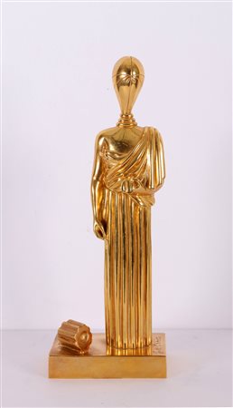 DE CHIRICO GIORGIO (1888 - 1978) Musa con colonna spezzata. 1970. Bronzo...
