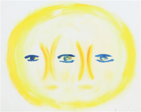 GUIDI VIRGILIO (1891 - 1994) Ovali. 1973. Olio su tela . Cm 50,00 x 40,00....