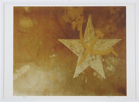 ANGELI FRANCO (1935 - 1988) Senza titolo. Litografia. Cm 70,00 x 50,00....