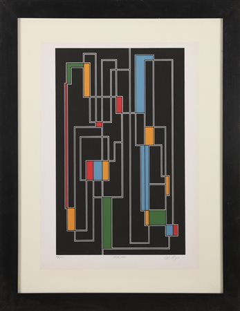 NIGRO MARIO (1917 - 1992) Senza titolo. Litografia. . Cm 33,00 x 47,50....