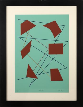 NIGRO MARIO (1917 - 1992) Senza titolo. Litografia. Cm 33,00 x 48,00. 34/100....