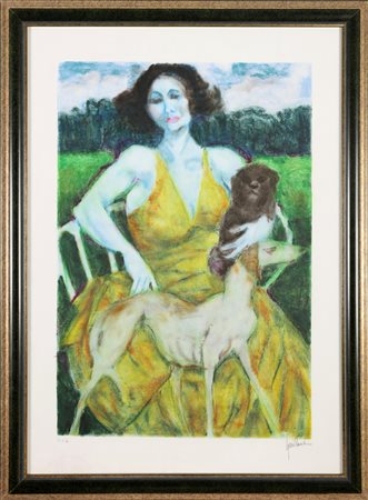 SQUILLANTINI REMO (1920 - 1996) Senza titolo. Litografia. Cm 50,00 x 70,00....