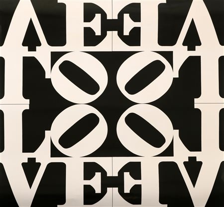 INDIANA ROBERT (n. 1928) Love rising. Manifesto offset. Cm 68,00 x 68,00....