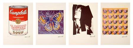 WARHOL ANDY (1928 - 1987) Lotto composto da 4 fogli. Litografie. Cm 38,50 x...