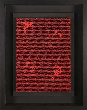 AUBERTIN BERNARD (1934 - 2015) Alvéoles. 1990. Olio su cartone su tavola. Cm...