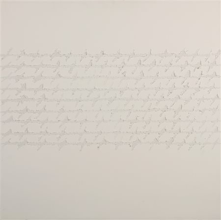 RAPETTI ALFREDO (n. 1961) Scultura orizzontale. 2010. Olio su tela . Cm 60,00...