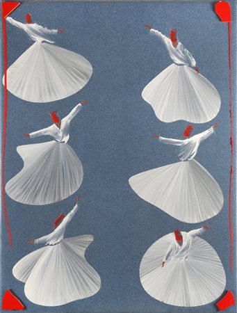 MONDINO ALDO (1938 - 2005) Turcata. 1998. Tecnica mista su linoleum. Cm 90,00...