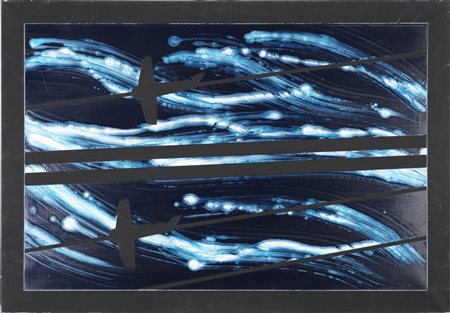 ANGELI FRANCO (1935 - 1988) Turbolenza. 1986. Smalto su tela. Cm 100,00 x...