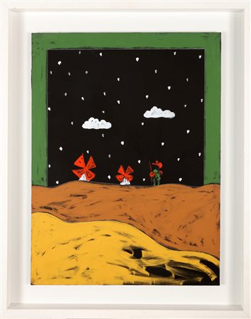 FESTA TANO (1938 - 1988) Senza titolo. 1987. Acrilici su tela . Cm 60,00 x...