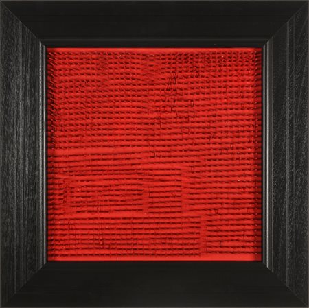 AUBERTIN BERNARD (1934 - 2015) Tableau Clous. 1970. Chiodi su tavola. Cm...