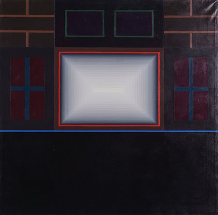 RINO SERNAGLIA 1936 Conduzione di luce, 1971 Acrilico su tela, cm. 100 x 100...