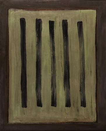 ARTURO VERMI 1928 - 1988 (Diario), 1962 Olio su tela, cm. 100 x 80 Firmato e...