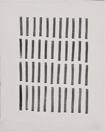 ARTURO VERMI 1928 - 1988 Diario, 1966 Olio su tela, cm. 50 x 40 Firmato e...