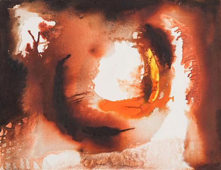 BRUNA GASPARINI 1917 - 1998 Humus n. 7, 1963 Olio e smalto su tela, cm. 89 x...