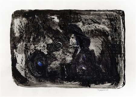 BRUNA GASPARINI 1917 - 1998 Senza titolo, 1961 Tecnica mista su carta, cm. 50...