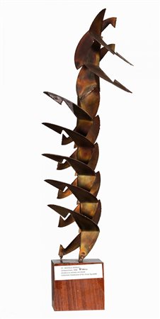 ANGELO BOZZOLA 1921 - 2010 Senza titolo, 1966 Scultura in ferro con base in...