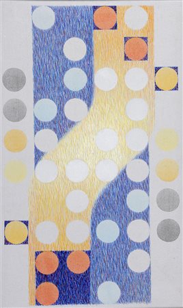 CARLO NANGERONI 1922 Senza titolo, 1996 Tecnica mista su tela, cm. 92 x 56...