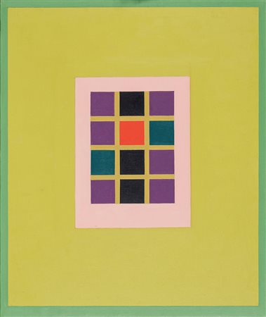 MAURO REGGIANI 1897 - 1980 Comp. N – 10, 1971 Tecnica mista su tela, cm. 65 x...