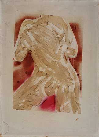 MARIO SCHIFANO 1934 - 1988 Senza titolo, 1980 - 82 Smalto su tela, cm. 90 x...