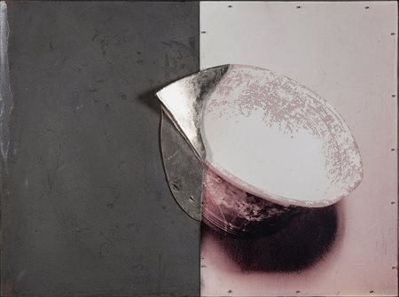 ULRICH EGGER 1959 Senza titolo, 2002 Assemblaggio, masonite dipinta, ferro,...