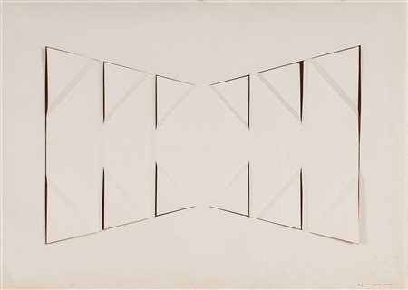 MICHAEL ANTONY MICHAELEDES 1927 - 2015 N° 5, 1970 Bassorilievo in carta, cm....