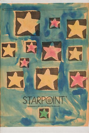 MIMMO ROTELLA 1928 - 2006 Star, 1991 Tecnica mista su carta telata, cm. 60 x...