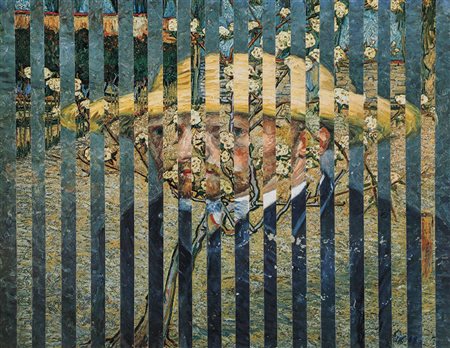 JIRI KOLAR 1914 - 2002 Senza titolo, 1989 Collage su cartone, cm. 14,5 x 18,5...