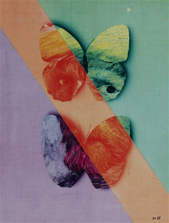 JIRI KOLAR 1914 - 2002 Senza titolo, 1989 Collage su cartone, cm. 29 x 22...