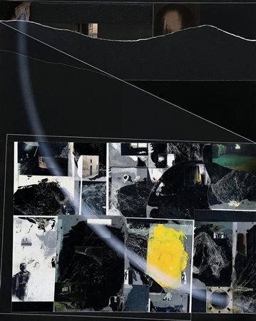 ANGELO CAGNONE 1941 Altrove, 2007 Tecnica mista e collage su tela, cm. 100 x...