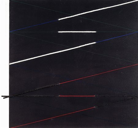 GIOVANNI CAMPUS 1929 Senza titolo, 1978-79 Acrilico e corda su tela, cm. 60 x...