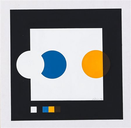 JOEL STEIN 1926 - 2012 Senza titolo, 1993 Acrilico su cartoncino, cm. 30 x 30...
