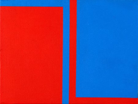 WINFRED GAUL 1928 - 2003 D13, 1970 Acrilico su tela, cm. 30 x 40 Firmato e...