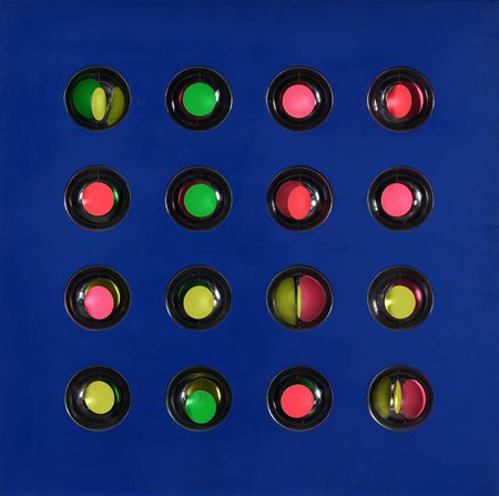 EDOARDO LANDI 1937 Riflessione sferica, 1964-69 Assemblaggio, 16 semisfere...