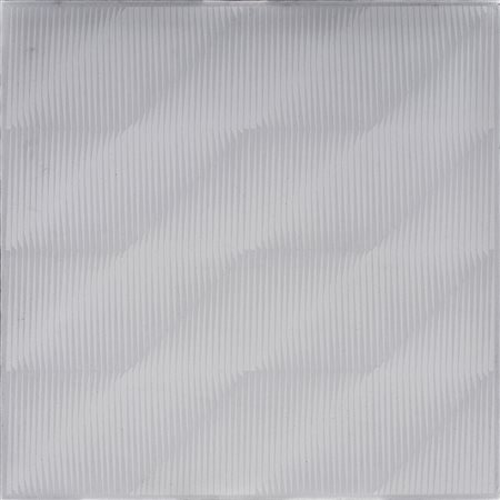 GIANFRANCO ZAPPETTINI 1939 Vibrazioni bianche su 16 diagonali, 1972 Acrilico...