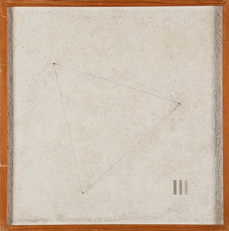 ELIO MARCHEGIANI 1929 Autoritratto: oro – specchio – luce + 3 grigi, 1976...