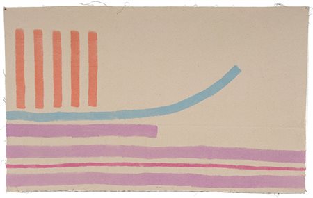 GIORGIO GRIFFA 1936 Senza titolo, 1980 Acrilico su tela, cm. 49 x 79 Firmato...