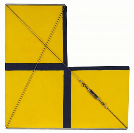 GIANFRANCO PARDI 1933 - 2012 Architettura T 178, 1973 Acrilico su tela, cavi...