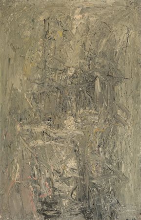 POMPILIO MANDELLI 1912 - 2006 Senza titolo, 1959 Olio su tela, cm. 112 x 71...