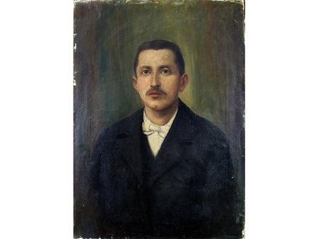 Anonimo (XIX secolo), Olio su tela,Ritratto maschile 70x50 cm