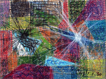 Cagli (XX secolo), Tecnica mista su cartoncino,Senza titolo