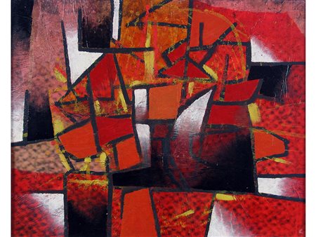 Loris Ferrari (1942), Olio su faesite,Senza titolo 40x50 cm